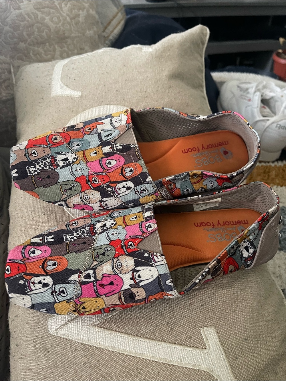 Skechers BOBS Multicolor Printed Slip-On Mules